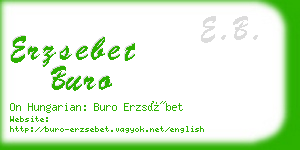 erzsebet buro business card